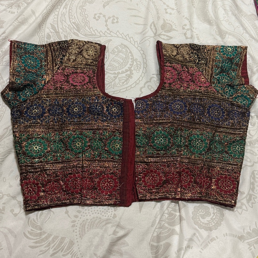 Colorful Embroidered Blouse